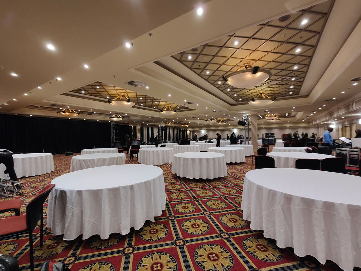 Before venue AV installation